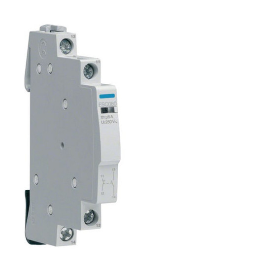 Hager ESC080 Hilfsschalter 6A 1 Schließer und 1 Öffner 230V