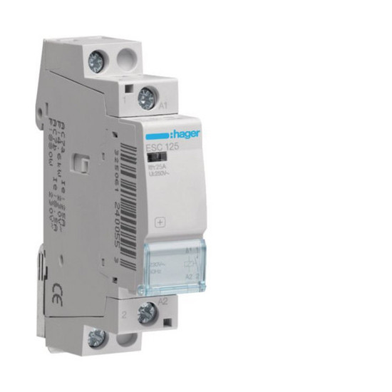 Hager ESC125 InstallationsSchütze 25A 1S 230V