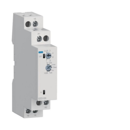 Hager EZD100 Zeitrelais Einschaltverzögert 24-240V AC/DC, 1 Wechsler