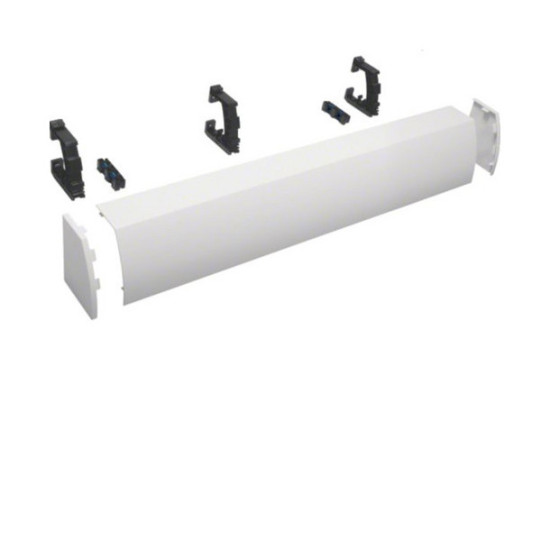 Hager FZ444N Kabelrangierkanal, 4-feldig, aufsteckbar, H x B x T176 x 1050 x 135mm, RAL9010