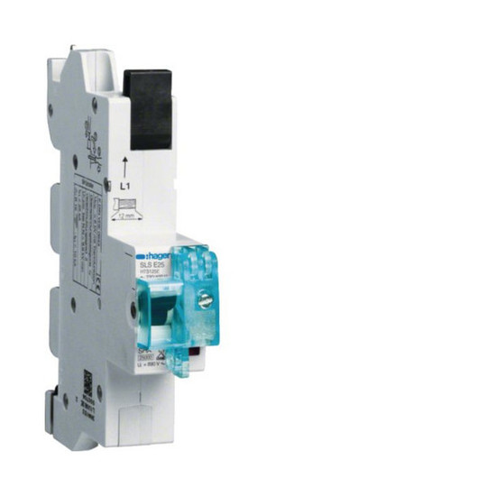 Hager HTS125E SLS-Schalter 1 polig E-Charakteristik 25A für Sammelschiene QuickConnect