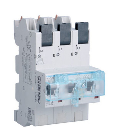 Hager HTS350C SLS Schalter 3 polig Cs-Charakteristik 50A für Sammelschiene QuickConnect