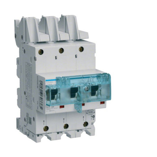 Hager HTS380E SLS-Schalter 3 polig E-Charakteristik 80A für Sammelschiene QuickConnect