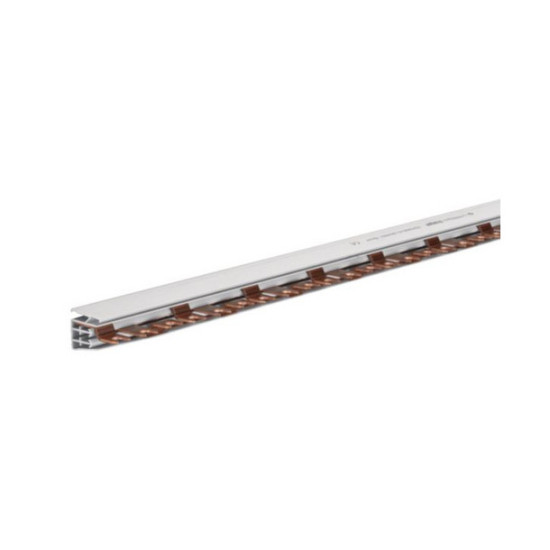 Hager KDN380B Phasenschiene 3 polig mit Gabelanschluss 16mm² 80A 57 Module