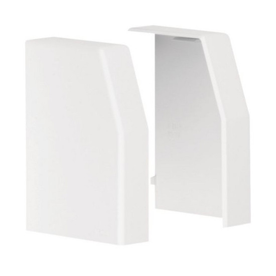 Hager L22369010 Endstück Paar schnittkaschierend zu Rangierkanal RK 110x80mm reinweiß