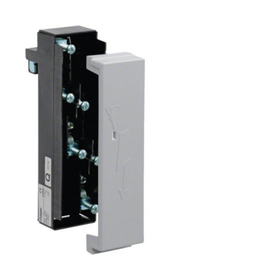 Hager L250A Anschlussmodul mit Anschlussklemmen, Al 10-70mm²,Cu 1,5-70mm²,Sammelschiene 60mm
