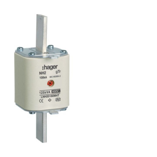 Hager LNH20180M4T NH-Sicherungseinsatz NH2 gTr 400V 180A Mittenmelder Grifflasche spannungsführend