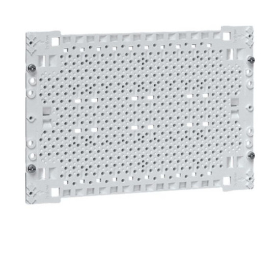 Hager UM00M0 Kunststoff-Montageplatte für Multimedia-Anwendungen, 175x250mm