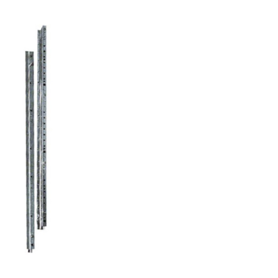 Hager UN05A Tragschienen, universN, 750mm, für Schränke ab 160mm Tiefe, Set  2 Stück