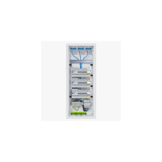 Hager VU60BV1 Kleinv.,volta,UPV,5x12PLE,IP30,bestückt u. verdrahtet,3 FI-Kreise,Übersp.ableit