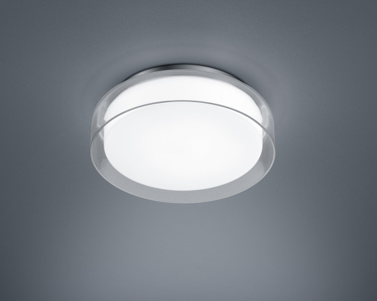 Helestra OLVI LED Deckenleuchte 12W IP44 90Ra Warmweiss Chrom 15/1931.04