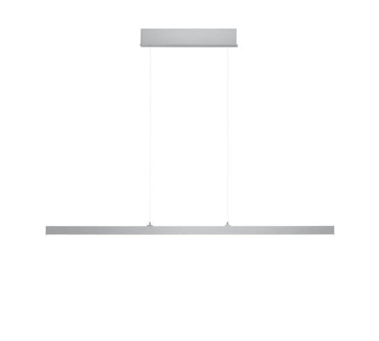Hell Karo LED Pendelleuchte 2-fach steuerbare Lichtfarbe Dimmbar CCT 60-180cm 90Ra Alu 20687/1-37