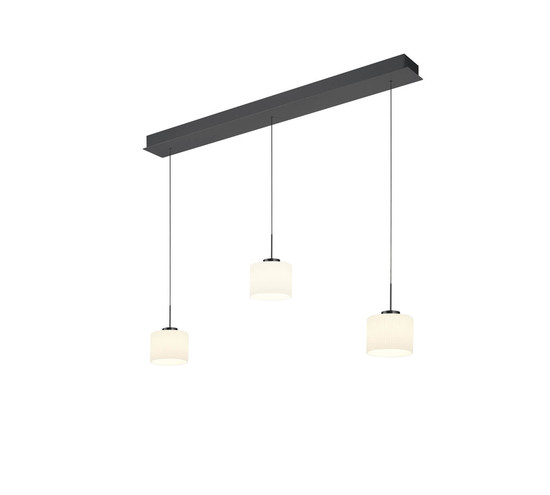 Hell Elli LED Pendelleuchte 3-fach Warmweiß Dimmbar 60-180cm >90Ra Anthrazit 20724/3-39