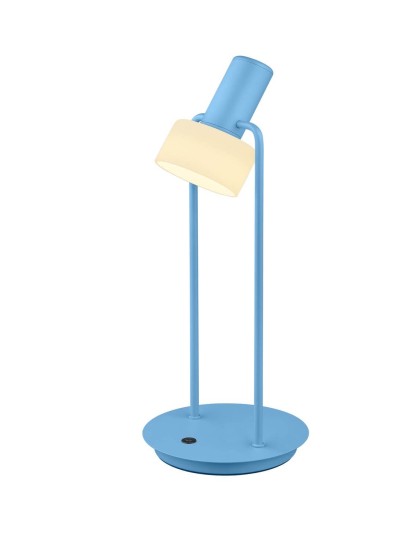 Hell Banji LED Tischleuchte Warmweiss Dimmbar 37cm getrennt schaltbar Pastellblau 50446/1-21