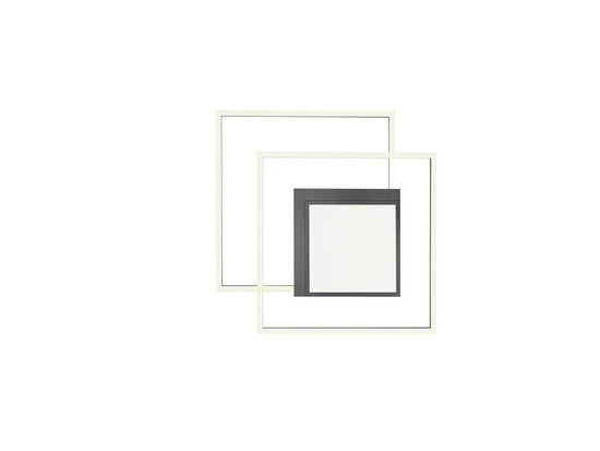 Hell Karo LED Deckenleuchte steuerbare Lichtfarbe Dimmbar CCT 90Ra Anthrazit 70622/1-39