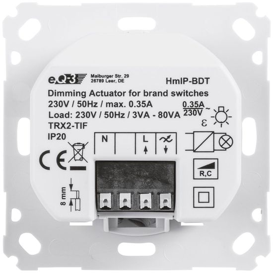 Homematic IP Dimmaktor für Markenschalter - Phasenabschnitt HmIP-BDT 143166A0