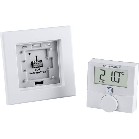 Homematic IP Wandthermostat mit Schaltausgang - für Markenschalter, 24 Volt HmIP-BWTH24 150697A0
