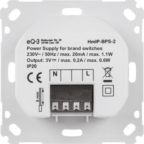 Homematic IP Netzteil für Markenschalter HmIP-BPS-2 151197A0