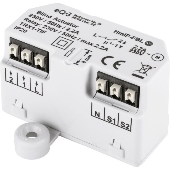 Homematic IP Jalousieaktor, Rollladenaktor - Unterputz HmIP-FBL 151398A0