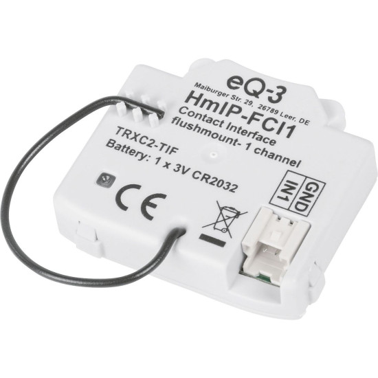 Homematic IP Kontakt-Schnittstelle Unterputz - 1-fach HmIP-FCI1 153489A0
