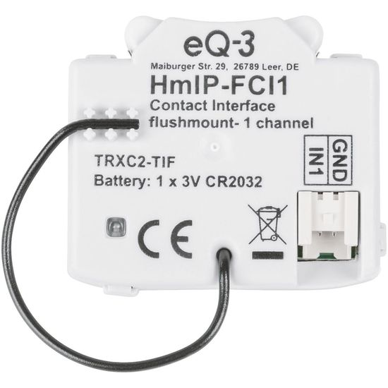 Homematic IP Kontakt-Schnittstelle Unterputz - 1-fach HmIP-FCI1 153489A0