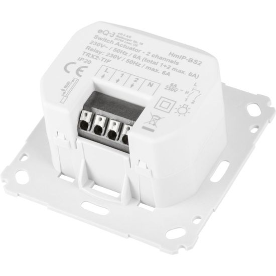Homematic IP Schaltaktor für Markenschalter - 2-fach HmIP-BS2 156757A0