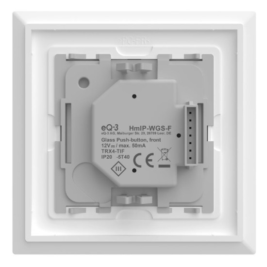 Homematic IP Glastaster - HmIP-WGS weiß 161160A0