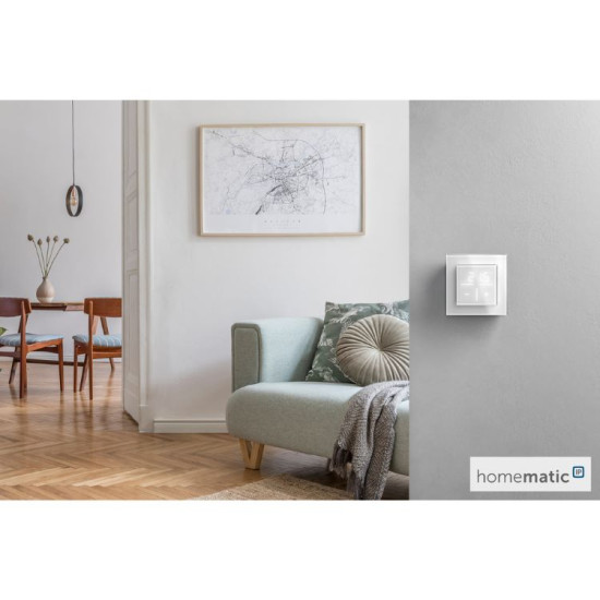 Homematic IP Glas-Wandthermostat - HmIP-WGT weiß 161458A0