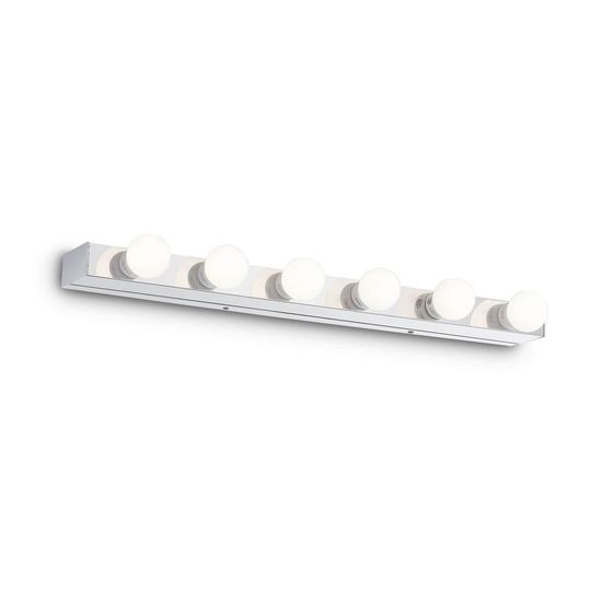 Ideal Lux PRIVE Wandleuchte E14 6-fach dimmbar Chrom 045627
