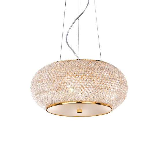 Ideal Lux PASHA Pendelleuchte E14 6-fach ⌀400mm dimmbar Gold 082172