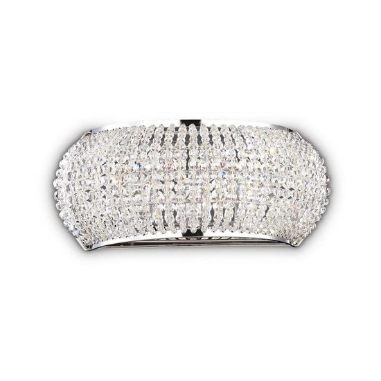 Ideal Lux PASHA G9 Wandleuchte 3x dimmbar Chrom warmweiss 082264