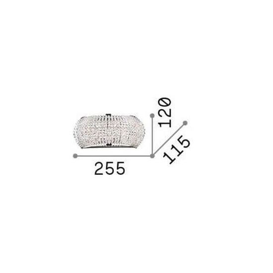 Ideal Lux PASHA G9 Wandleuchte 3x dimmbar Chrom warmweiss 082264
