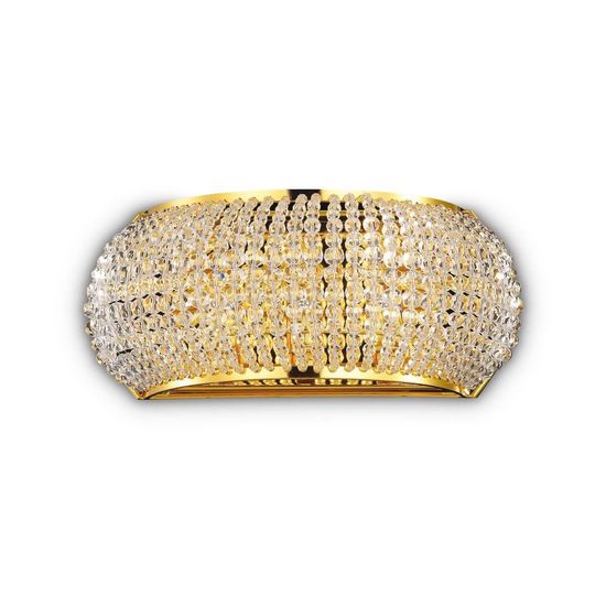 Ideal Lux PASHA G9 Wandleuchte 3x dimmbar Gold warmweiss 082288