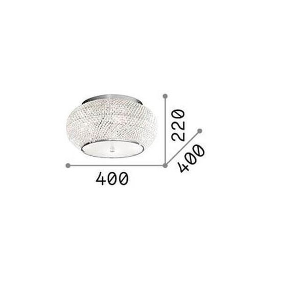 Ideal Lux PASHA Deckenleuchte E14 6-fach ⌀400mm dimmbar Gold 100807