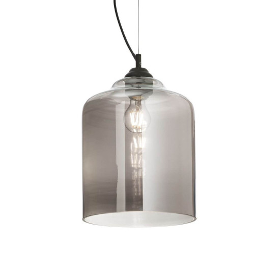 Ideal Lux BISTRO Pendelleuchte E27 ⌀240mm dimmbar Rauchglas 112312
