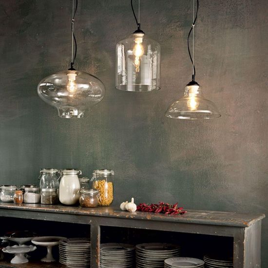 Ideal Lux BISTRO Pendelleuchte E27 ⌀280mm dimmbar Klar 112336