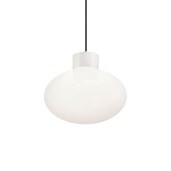 Ideal Lux CLIO Pendelleuchte E27 ⌀90mm dimmbar Weiss IP44 144252
