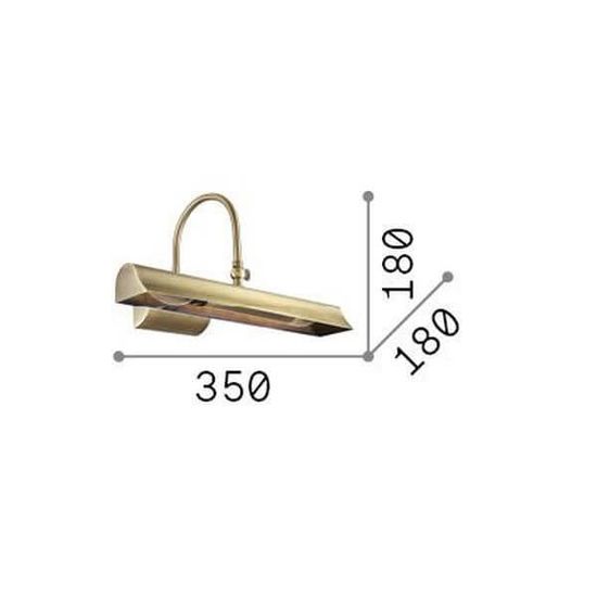 Ideal Lux RETRO Wandleuchte E14 2-fach dimmbar Brüniert 144917