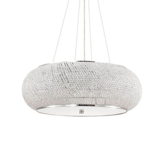 Ideal Lux PASHA Pendelleuchte E14 14-fach ⌀650mm dimmbar Chrom 164977