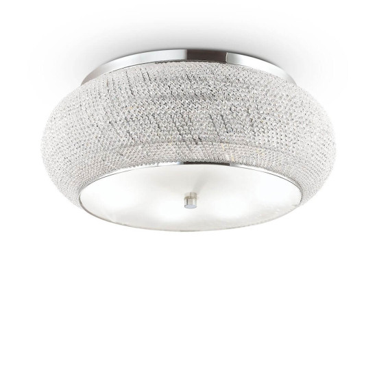 Ideal Lux PASHA Deckenleuchte E14 14-fach ⌀650mm dimmbar Chrom 164991