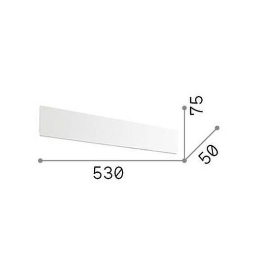 Ideal Lux ZIG ZAG LED Wandleuchte 23W Schwarz warmweiss 179322