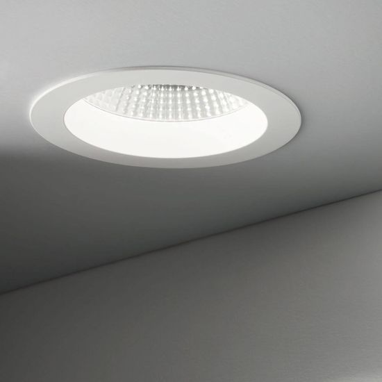 Ideal Lux BASIC LED Einbauleuchte 15W ⌀144mm Weiss warmweiss 193465