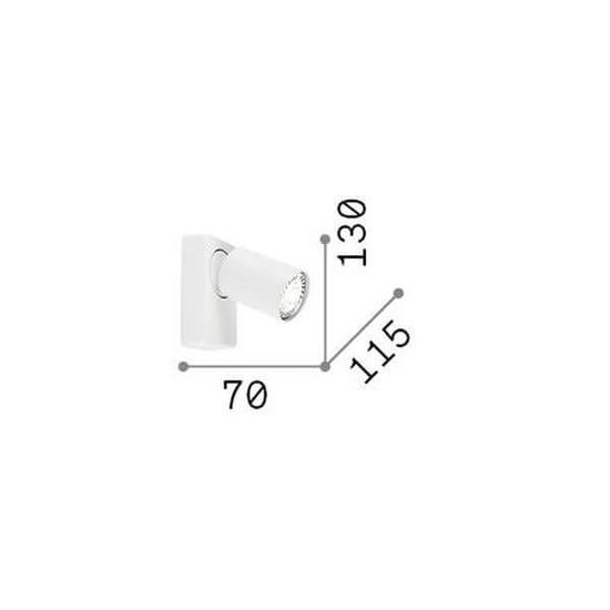 Ideal Lux RUDY GU10 Wandleuchte dimmbar Weiss warmweiss 229027