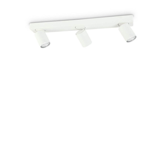 Ideal Lux RUDY GU10 Deckenleuchte 3x dimmbar Weiss warmweiss 229065