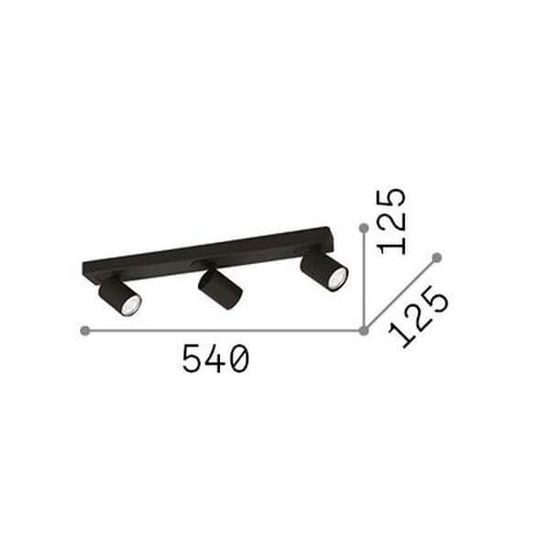 Ideal Lux RUDY GU10 Deckenleuchte 3x dimmbar Weiss warmweiss 229065