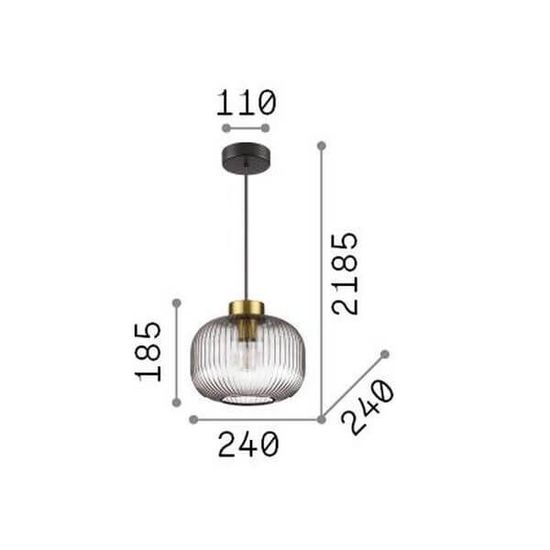 Ideal Lux MINT Pendelleuchte E27 ⌀240mm dimmbar Grün 237428