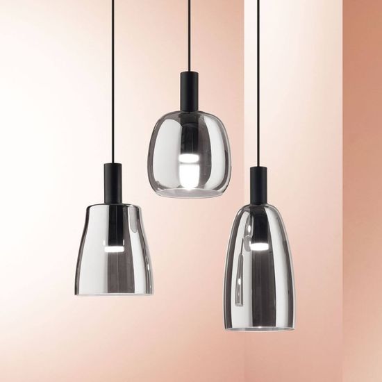 Ideal Lux COCO LED Pendelleuchte 7W ⌀140mm Rauchglas warmweiss 275543