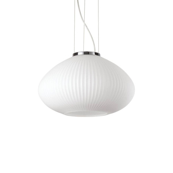 Ideal Lux PLISSE Pendelleuchte E27 ⌀350mm dimmbar Chrom 285184