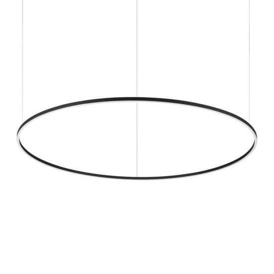 Ideal Lux ORACLE SLIM LED Pendelleuchte 76W ⌀1500mm dimmbar Schwarz warmweiss 304458