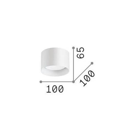 Ideal Lux SPIKE GX53 Deckenleuchte ⌀100mm dimmbar Chrom warmweiss 310886